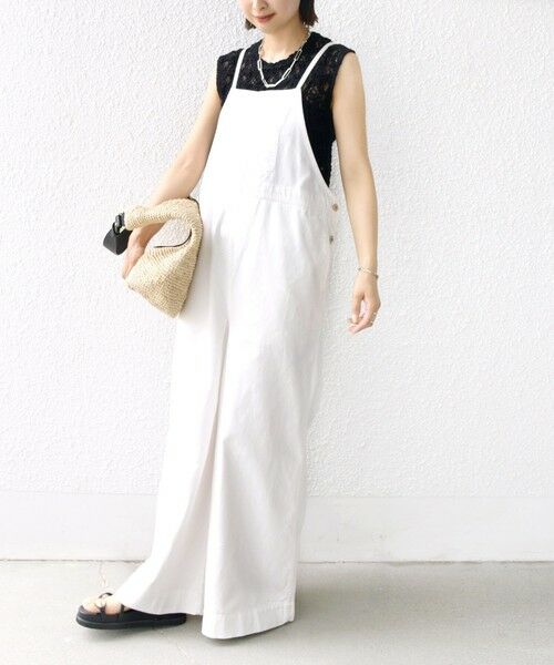 SHIPS / シップス カットソー | 〈手洗い可能〉ラッセル レース ノースリーブ | 詳細13