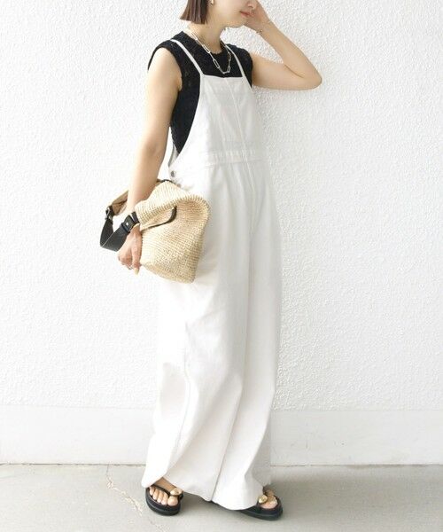 SHIPS / シップス カットソー | 〈手洗い可能〉ラッセル レース ノースリーブ | 詳細15