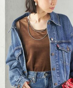 SHIPS / シップス タンクトップ | 〈手洗い可能〉ポリエステル スノー ベロア 前後 2WAY タンクトップ