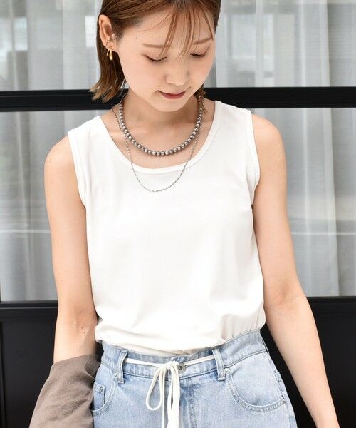 SHIPS / シップス タンクトップ | 〈手洗い可能〉ポリエステル スノー ベロア 前後 2WAY タンクトップ | 詳細15