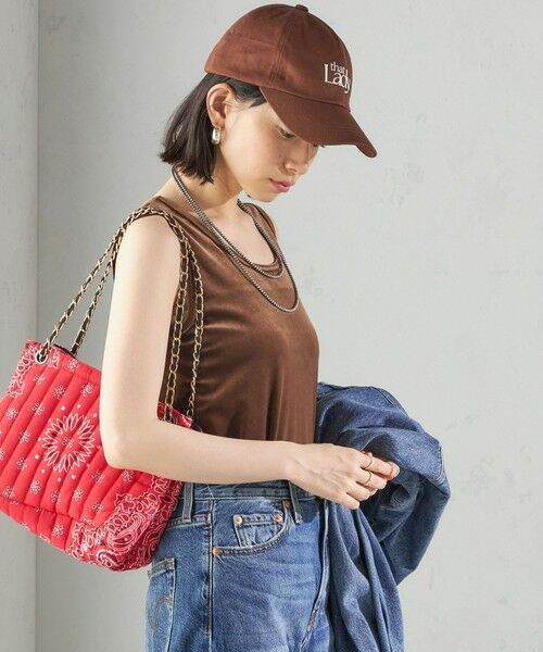 SHIPS / シップス タンクトップ | 〈手洗い可能〉ポリエステル スノー ベロア 前後 2WAY タンクトップ | 詳細26