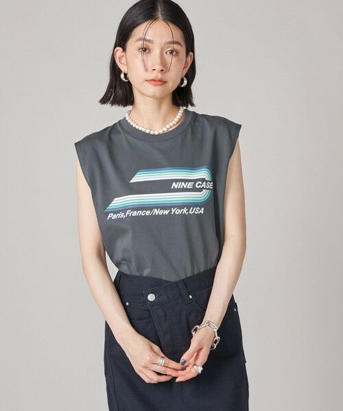 SHIPS / シップス カットソー | SHIPS NINE CASE:ロゴ ノースリーブ TEE | 詳細11