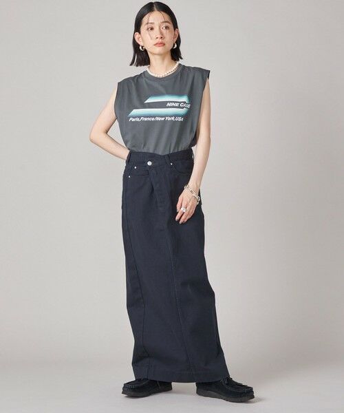 SHIPS / シップス カットソー | SHIPS NINE CASE:ロゴ ノースリーブ TEE | 詳細2