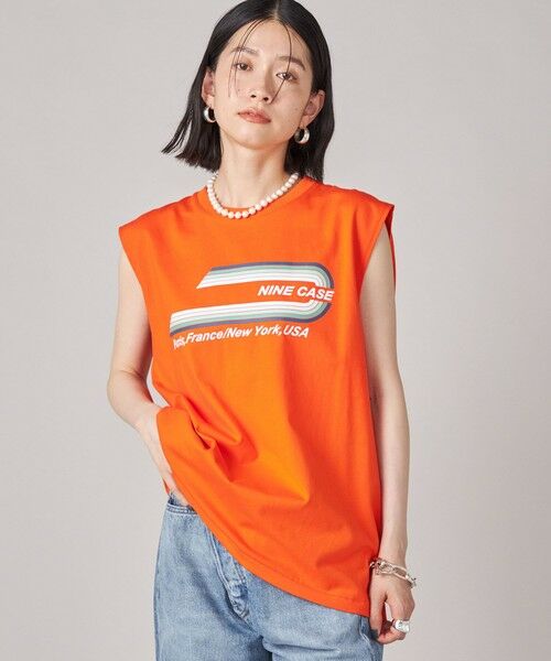 SHIPS / シップス カットソー | SHIPS NINE CASE:ロゴ ノースリーブ TEE | 詳細23