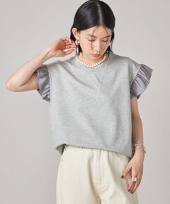 SHIPS / シップス カットソー | SHIPS NINE CASE:〈手洗い可能〉ミニ 裏毛 フリル カットソー