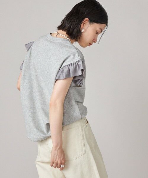 SHIPS / シップス カットソー | SHIPS NINE CASE:〈手洗い可能〉ミニ 裏毛 フリル カットソー | 詳細10