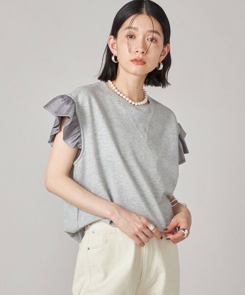 SHIPS / シップス カットソー | SHIPS NINE CASE:〈手洗い可能〉ミニ 裏毛 フリル カットソー | 詳細11