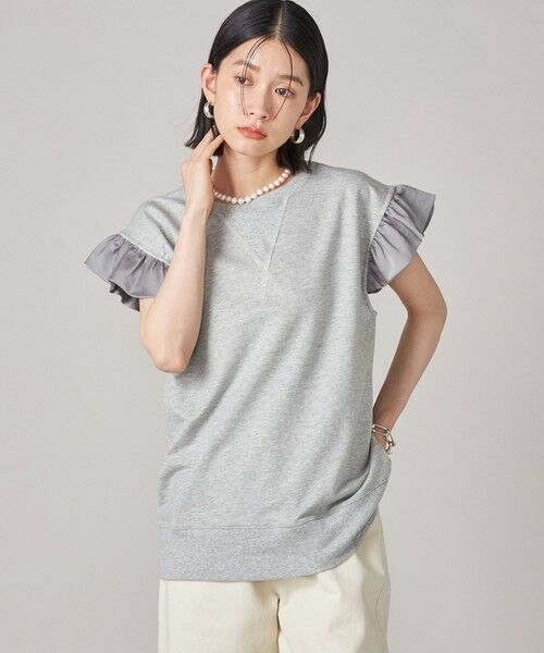 SHIPS / シップス カットソー | SHIPS NINE CASE:〈手洗い可能〉ミニ 裏毛 フリル カットソー | 詳細12