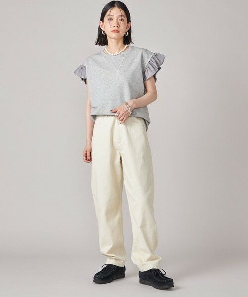 SHIPS / シップス カットソー | SHIPS NINE CASE:〈手洗い可能〉ミニ 裏毛 フリル カットソー | 詳細2