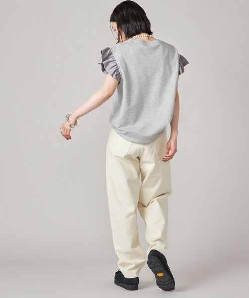 SHIPS / シップス カットソー | SHIPS NINE CASE:〈手洗い可能〉ミニ 裏毛 フリル カットソー | 詳細4