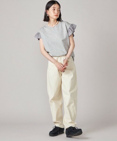 SHIPS / シップス カットソー | SHIPS NINE CASE:〈手洗い可能〉ミニ 裏毛 フリル カットソー | 詳細6