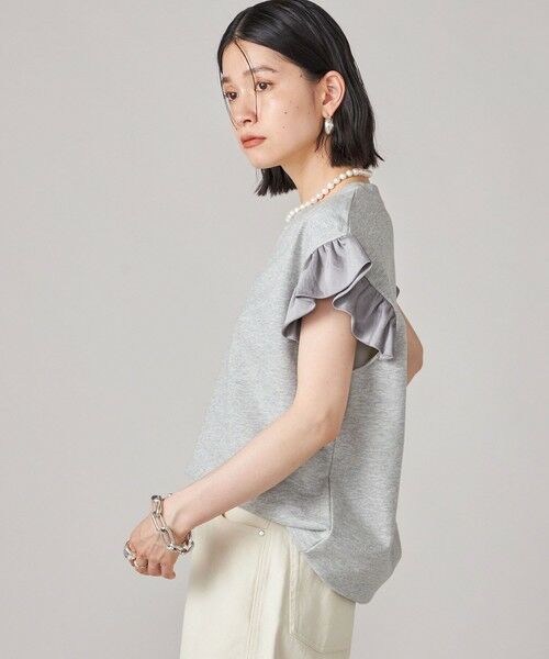 SHIPS / シップス カットソー | SHIPS NINE CASE:〈手洗い可能〉ミニ 裏毛 フリル カットソー | 詳細8