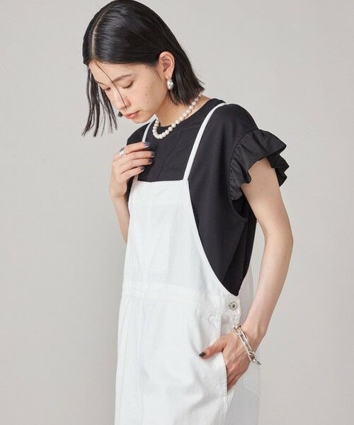 SHIPS / シップス カットソー | SHIPS NINE CASE:〈手洗い可能〉ミニ 裏毛 フリル カットソー | 詳細30