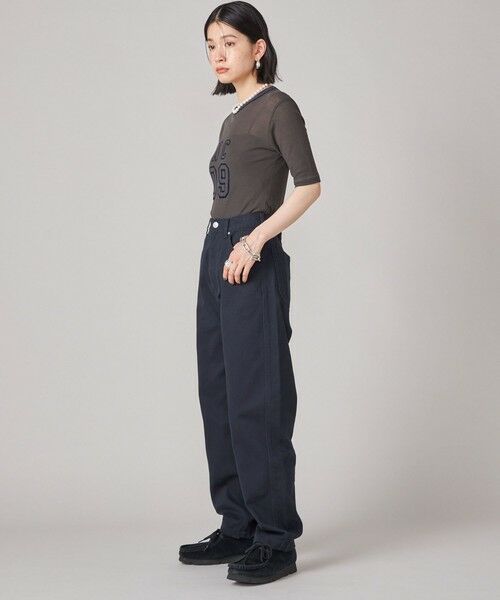 SHIPS / シップス カットソー | SHIPS NINE CASE:シアー ロゴ リンガー TEE | 詳細19