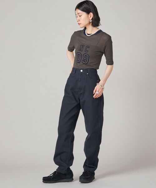 SHIPS / シップス カットソー | SHIPS NINE CASE:シアー ロゴ リンガー TEE | 詳細21