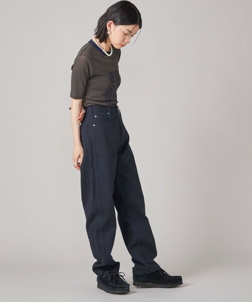 SHIPS / シップス カットソー | SHIPS NINE CASE:シアー ロゴ リンガー TEE | 詳細23