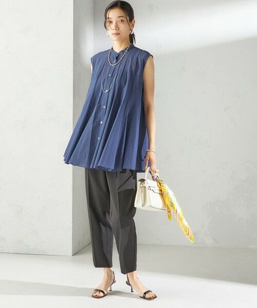 SHIPS / シップス スラックス・ドレスパンツ | troisiemeCHACO:〈手洗い可能〉テーパード パンツ | 詳細12