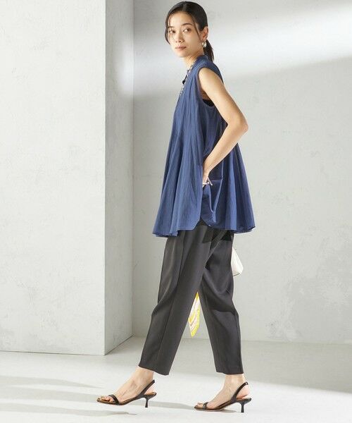 SHIPS / シップス スラックス・ドレスパンツ | troisiemeCHACO:〈手洗い可能〉テーパード パンツ | 詳細13