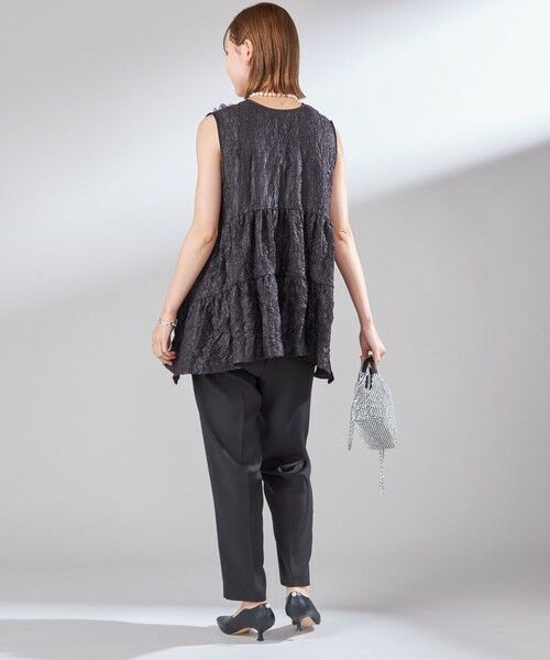 SHIPS / シップス スラックス・ドレスパンツ | troisiemeCHACO:〈手洗い可能〉テーパード パンツ | 詳細3