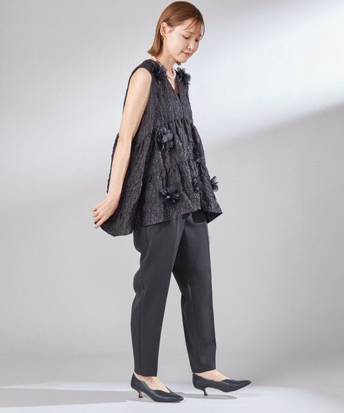 SHIPS / シップス スラックス・ドレスパンツ | troisiemeCHACO:〈手洗い可能〉テーパード パンツ | 詳細4