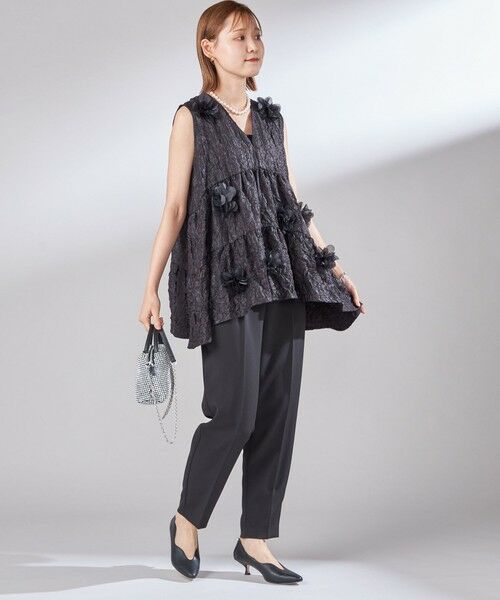 SHIPS / シップス スラックス・ドレスパンツ | troisiemeCHACO:〈手洗い可能〉テーパード パンツ | 詳細5