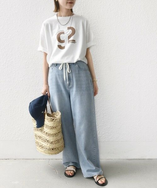 SHIPS / シップス デニムパンツ | 〈洗濯機可能〉ドロスト イージー デニム パンツ | 詳細10