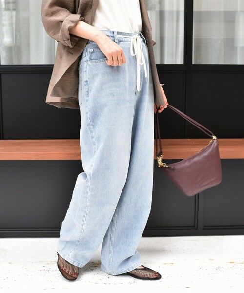 SHIPS / シップス デニムパンツ | 〈洗濯機可能〉ドロスト イージー デニム パンツ | 詳細4