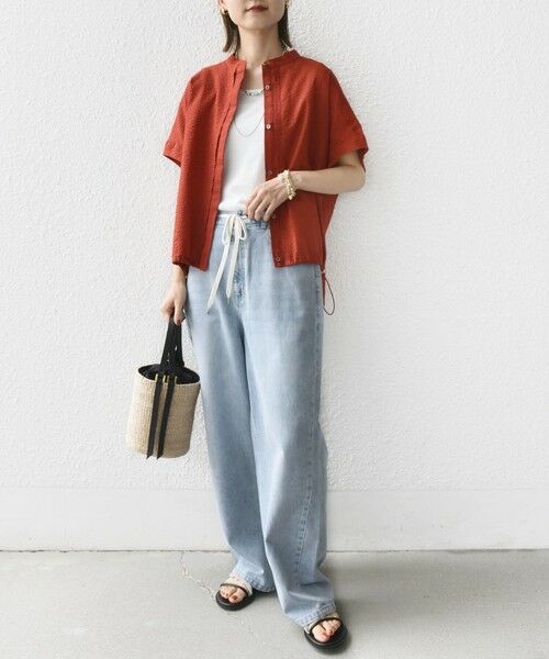 SHIPS / シップス デニムパンツ | 〈洗濯機可能〉ドロスト イージー デニム パンツ | 詳細7