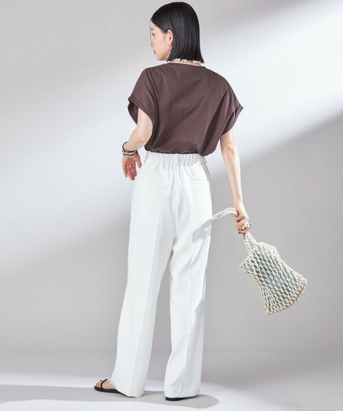 SHIPS / シップス スラックス・ドレスパンツ | 〈UVカット / 吸水速乾 / 手洗い可能〉合繊 タック センター プレス パンツ | 詳細4