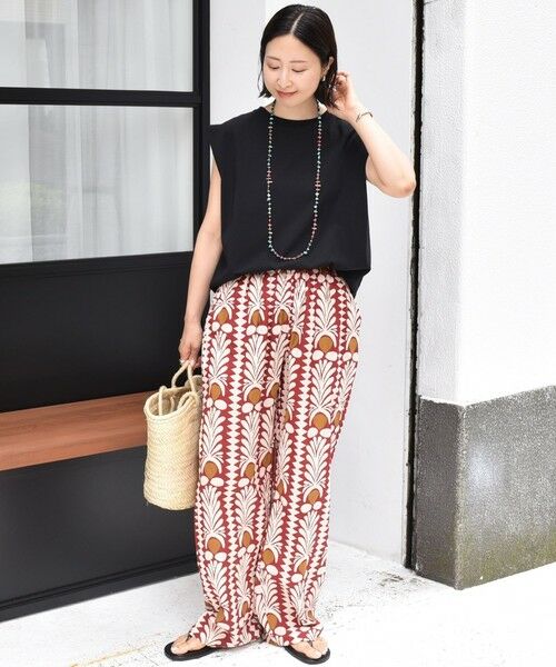 SHIPS / シップス その他パンツ | CIENNA:〈手洗い可能〉プリント イージー パンツ | 詳細13