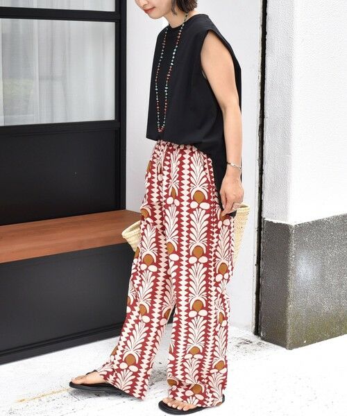 SHIPS / シップス その他パンツ | CIENNA:〈手洗い可能〉プリント イージー パンツ | 詳細14