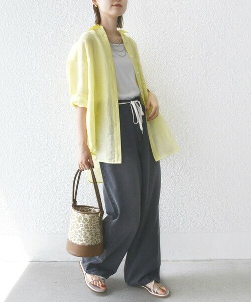 SHIPS / シップス デニムパンツ | 〈洗濯機可能〉ドロスト イージー デニム パンツ(ダークグレー) | 詳細20