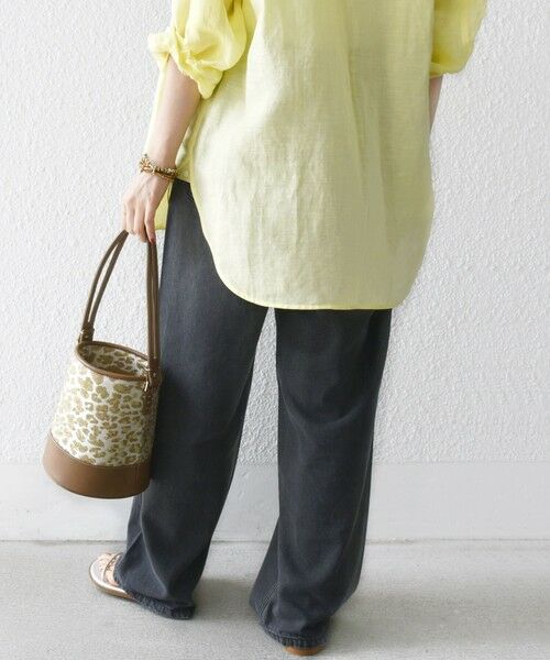 SHIPS / シップス デニムパンツ | 〈洗濯機可能〉ドロスト イージー デニム パンツ(ダークグレー) | 詳細24