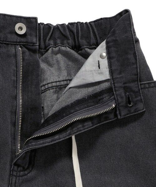 SHIPS / シップス デニムパンツ | 〈洗濯機可能〉ドロスト イージー デニム パンツ(ダークグレー) | 詳細30