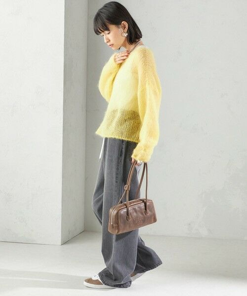 SHIPS / シップス デニムパンツ | 〈洗濯機可能〉ドロスト イージー デニム パンツ(ダークグレー) | 詳細8