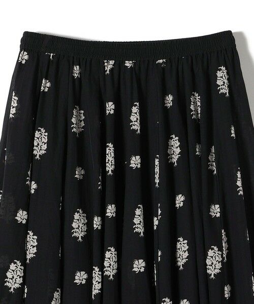 SHIPS / シップス ロング・マキシ丈スカート | 【SHIPS別注】Fanaka:〈手洗い可能〉モノトーン プリント フレア スカート | 詳細5