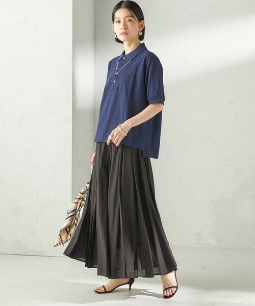 SHIPS / シップス ロング・マキシ丈スカート | 〈手洗い可能〉ウエスト ゴム ボリューム フレア ロング スカート | 詳細25