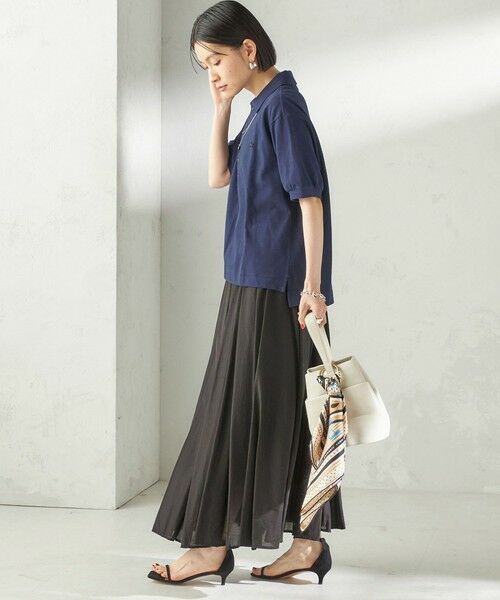 SHIPS / シップス ロング・マキシ丈スカート | 〈手洗い可能〉ウエスト ゴム ボリューム フレア ロング スカート | 詳細26