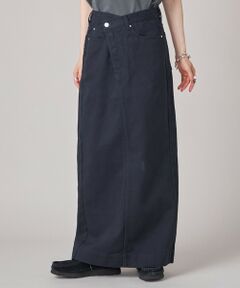 SHIPS / シップス ロング・マキシ丈スカート | SHIPS NINE CASE:〈洗濯機可能〉フロント スラント スカート