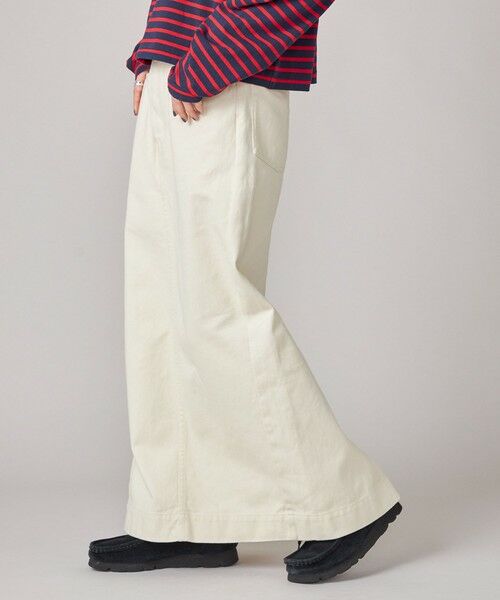 SHIPS / シップス ロング・マキシ丈スカート | SHIPS NINE CASE:〈洗濯機可能〉フロント スラント スカート | 詳細8