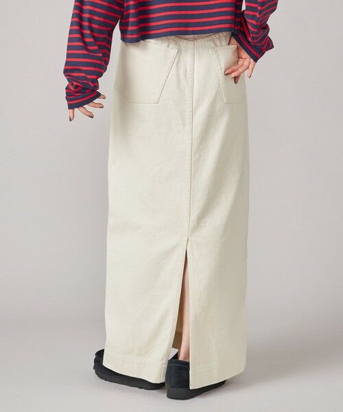 SHIPS / シップス ロング・マキシ丈スカート | SHIPS NINE CASE:〈洗濯機可能〉フロント スラント スカート | 詳細9