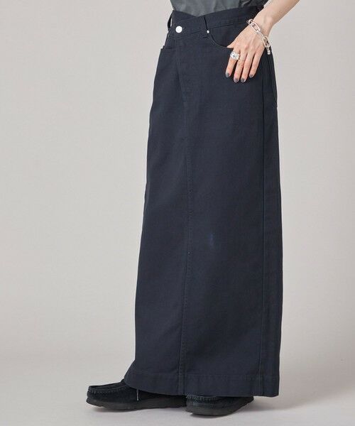 SHIPS / シップス ロング・マキシ丈スカート | SHIPS NINE CASE:〈洗濯機可能〉フロント スラント スカート | 詳細28