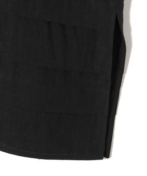 SHIPS / シップス ロング・マキシ丈ワンピース | SHIPS Primary Navy Label:〈手洗い可能〉麻 ピンタック サック ワンピース | 詳細8