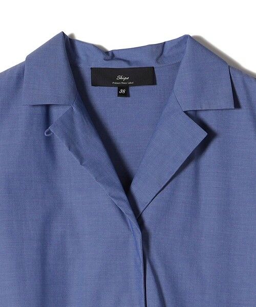 SHIPS / シップス ロング・マキシ丈ワンピース | SHIPS Primary Navy Label:〈手洗い可能〉タック フレア ワンピース | 詳細6