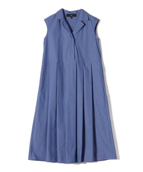 SHIPS for women/シップスウィメン SHIPS Primary Navy Label:〈手洗い可能〉タック フレア ワンピース ブルー 36 SHIPS for women/シップスウィメン SHIPS Primary Navy Label:〈手洗い可能〉タック フレア ワンピース ブルー 36