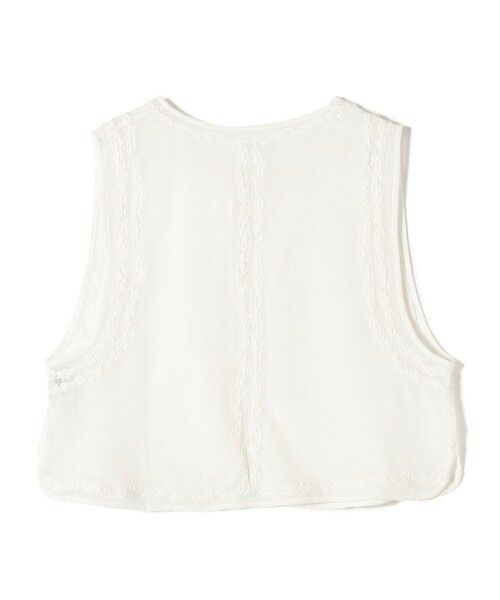SHIPS / シップス ベスト | 【SHIPS別注】Fanaka:〈手洗い可能〉メッシュ 刺繍 ジレ | 詳細1