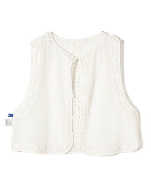 SHIPS / シップス ベスト | 【SHIPS別注】Fanaka:〈手洗い可能〉メッシュ 刺繍 ジレ | 詳細2