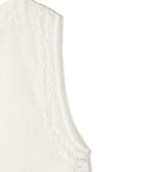 SHIPS / シップス ベスト | 【SHIPS別注】Fanaka:〈手洗い可能〉メッシュ 刺繍 ジレ | 詳細5