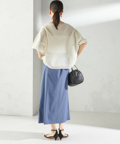 SHIPS / シップス ニット・セーター | 〈手洗い可能〉ペーパー パフ スリーブ 半袖 ニット | 詳細3