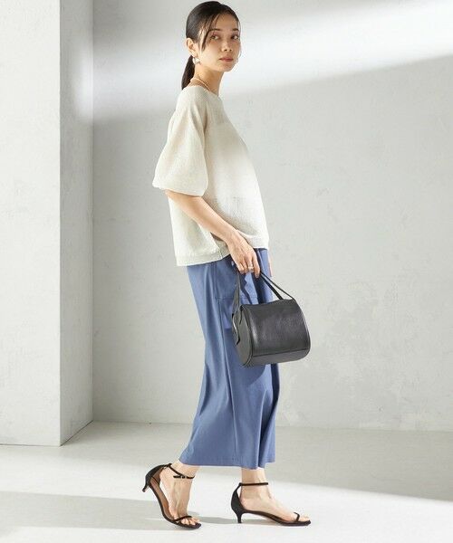 SHIPS / シップス ニット・セーター | 〈手洗い可能〉ペーパー パフ スリーブ 半袖 ニット | 詳細5